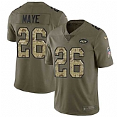 Nike Jets 26 Marcus Maye Olive Camo Salute To Service Limited Jersey Dzhi,baseball caps,new era cap wholesale,wholesale hats
